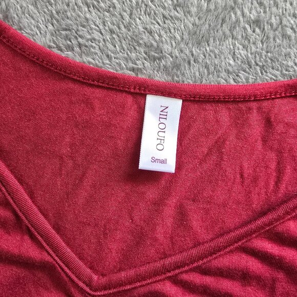 🍷Burgundy/Merlot/Wine Soft & Stretchy Dress - Picture 6 of 14